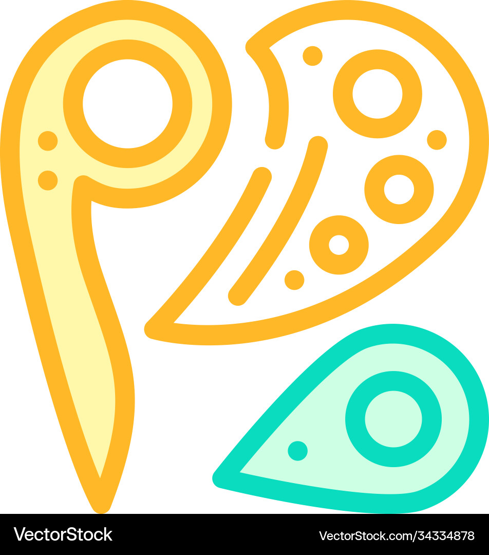 Patterns set color icon flat Vector Image