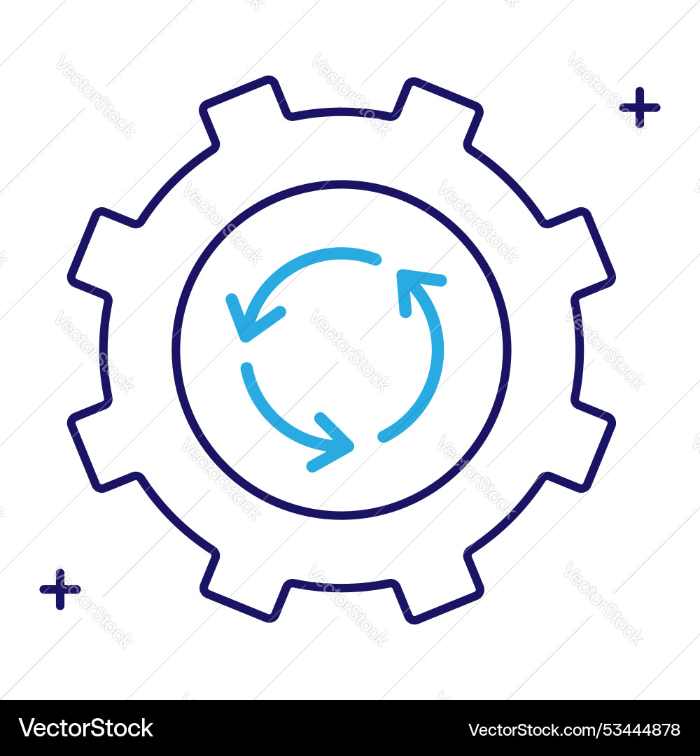 Software and hardware reverse engineering icon vector image