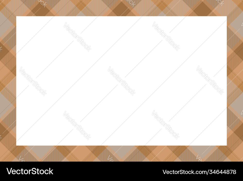 Vintage frame scottish border pattern retro Vector Image