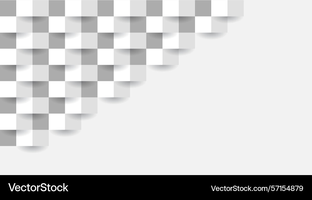 3d square geometric texture with shadow vector image