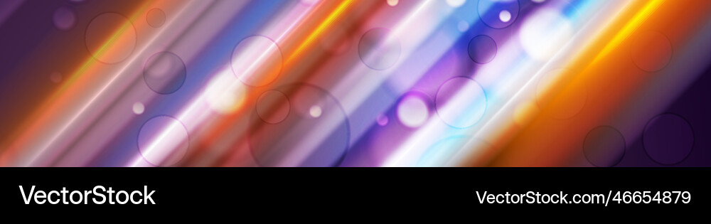 Abstract colorful shiny bokeh banner Vector Image
