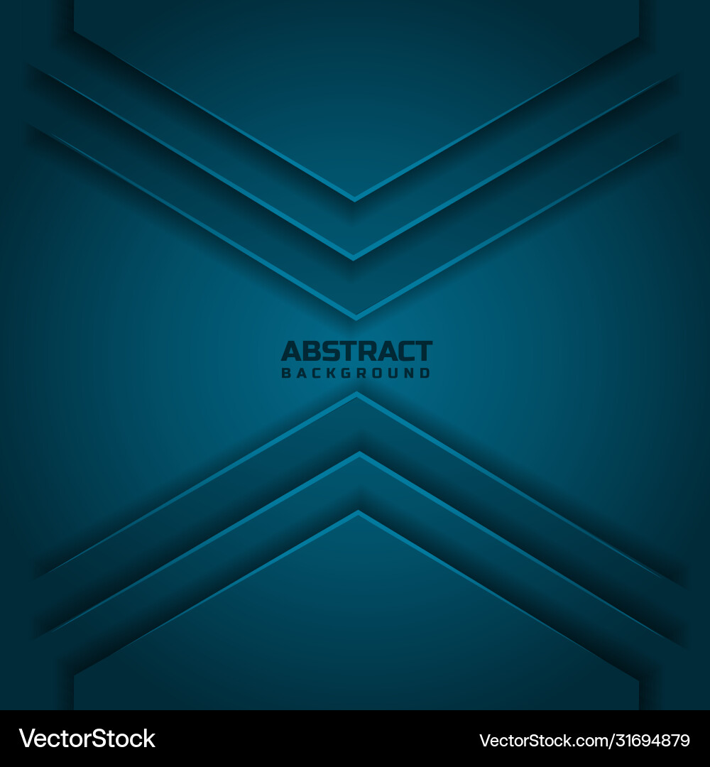Abstract geometric triangle overlap on green vector image