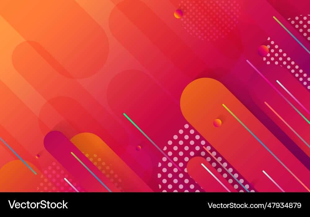 Abstract gradient template design of futuristic vector image