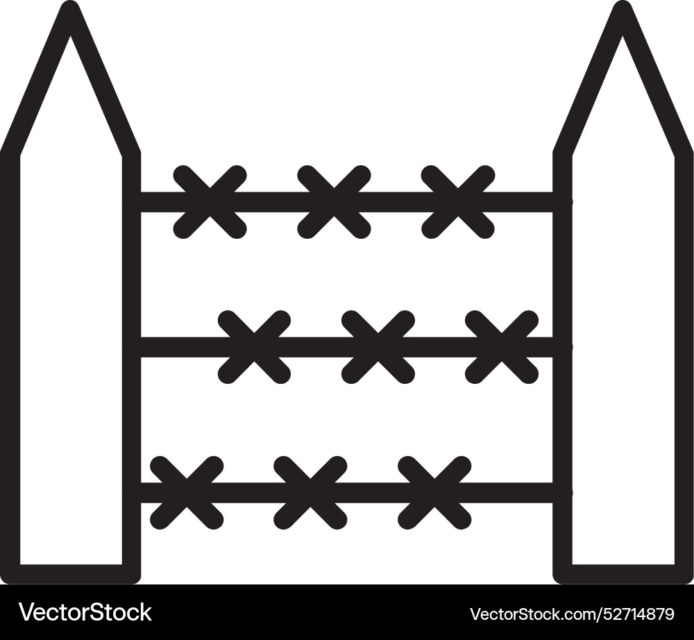 Border line icon design Vector Image