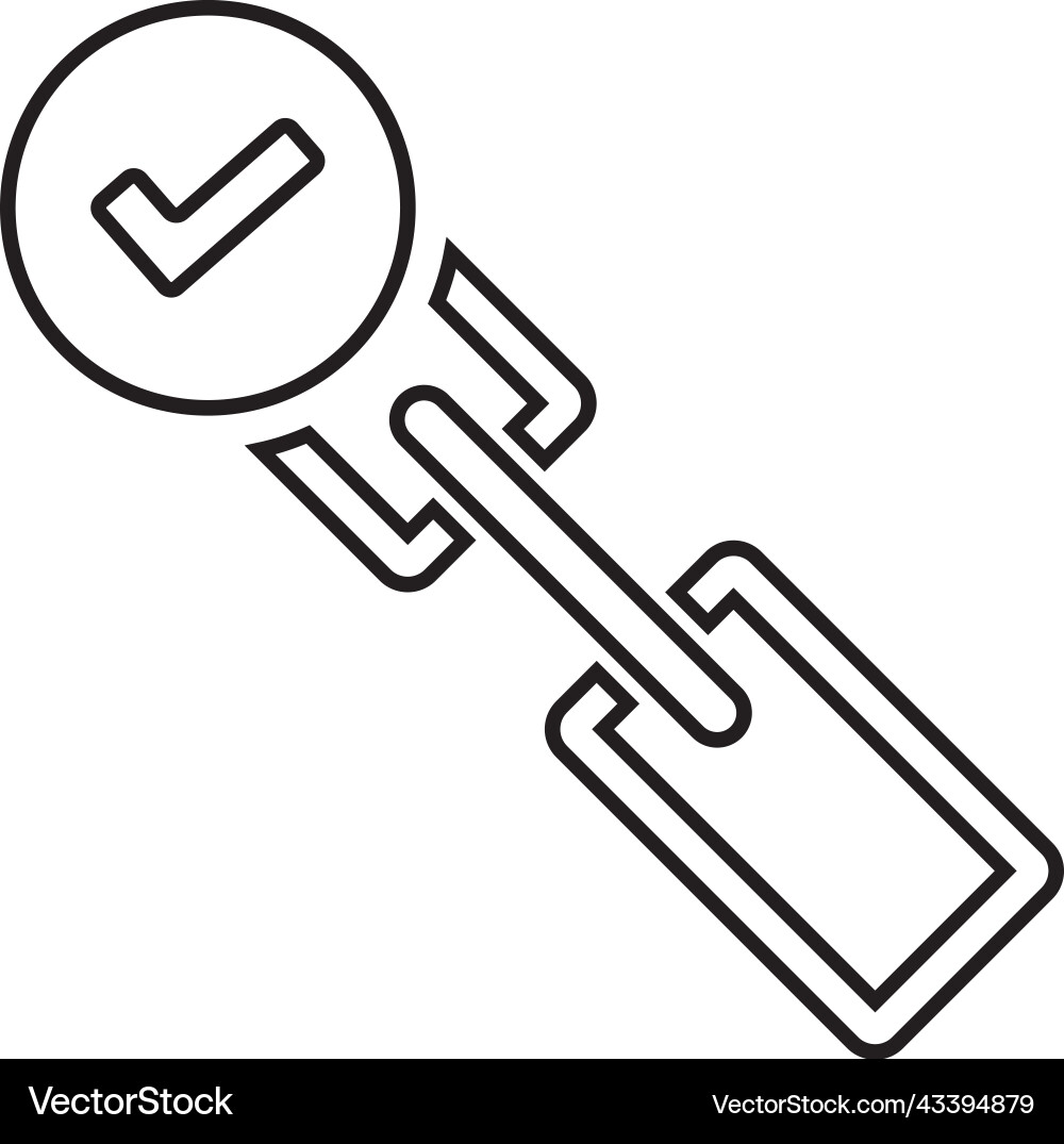 Clean url outline icon line art Vector Image