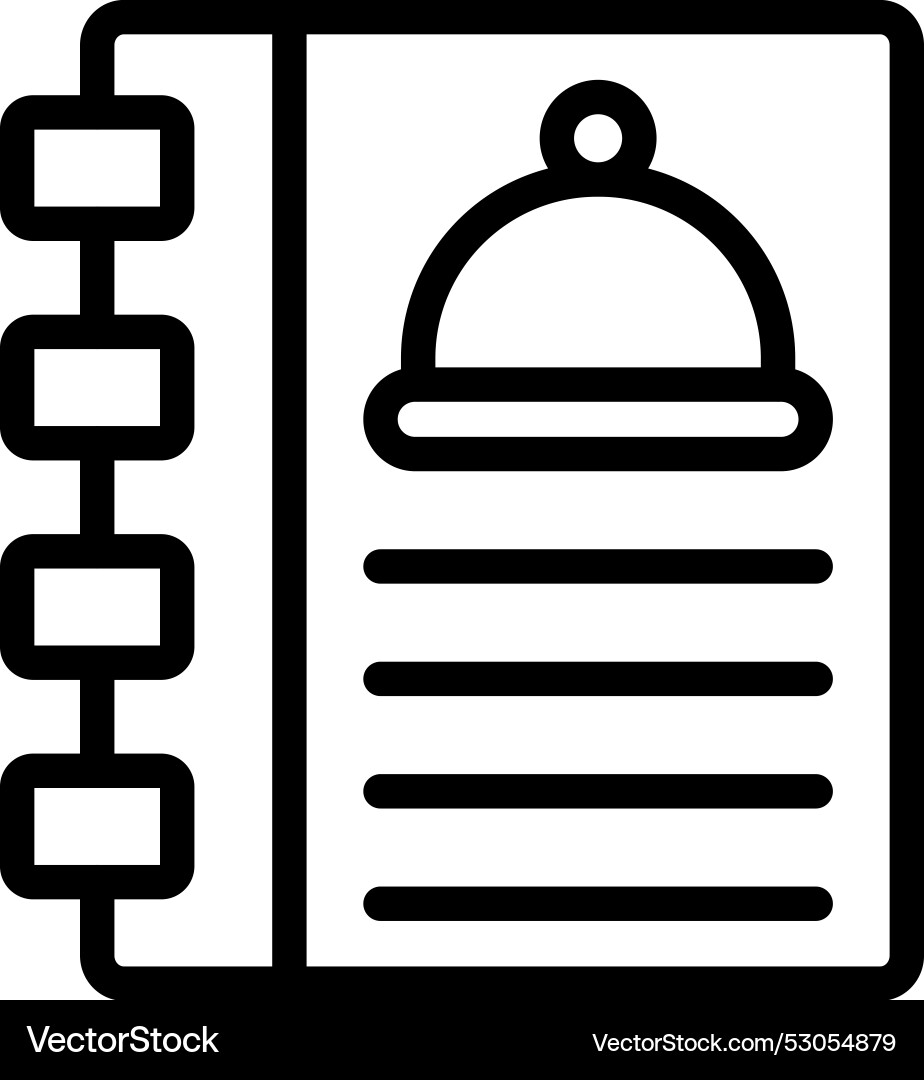 Cookbook icon design Vector Image