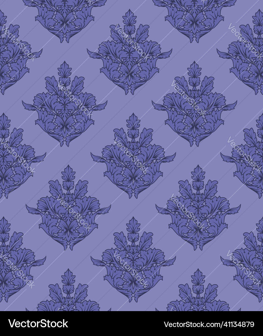 Damask seamless pattern Damask seamless pattern vector image