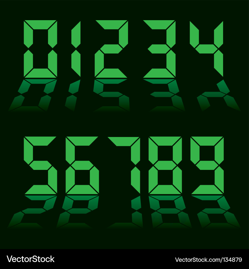 Digital clock vector image