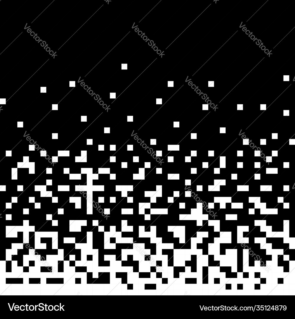 Dissolved filled square dotted pattern vector image