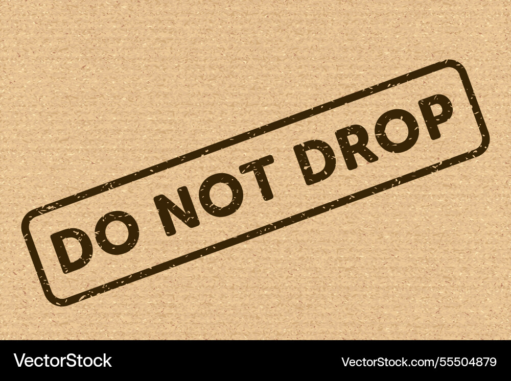 Do not drop fragile items packaging symbol sign Vector Image
