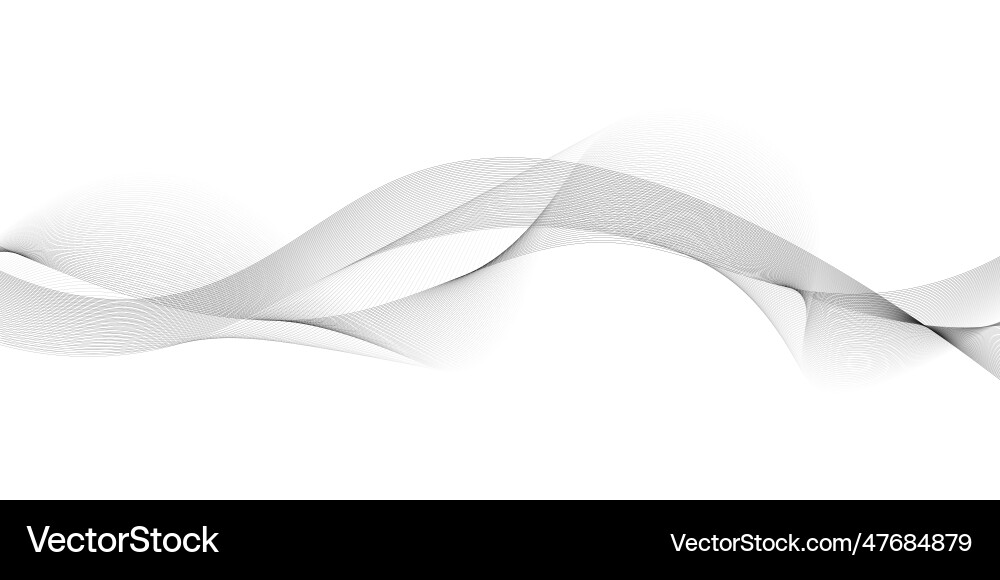 Dynamic flowing wave lines design technology Dynamic flowing wave lines design technology vector image