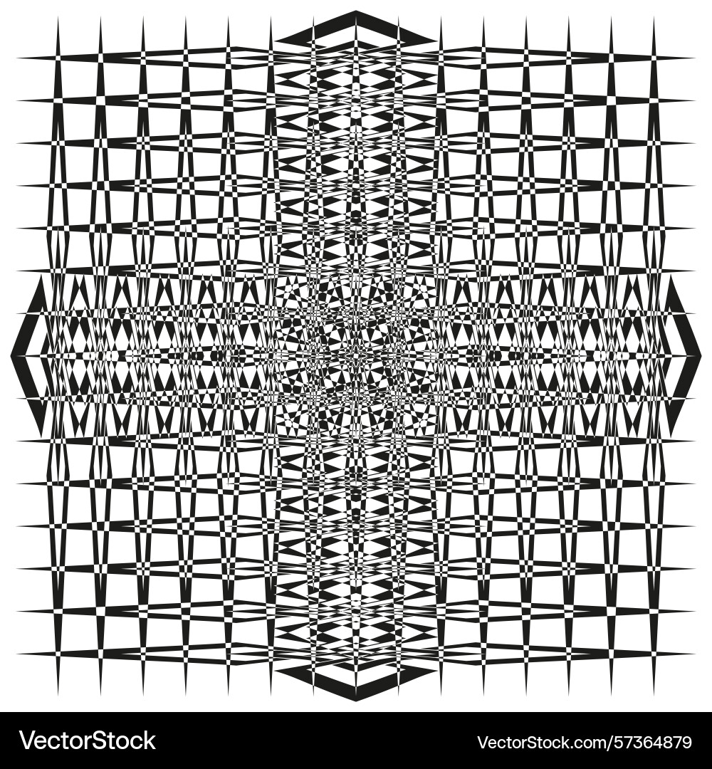 Intricate grid pattern abstract linear structure vector image