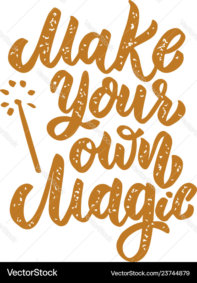 Make your own magic design element for poster Make your own magic design element for poster vector image