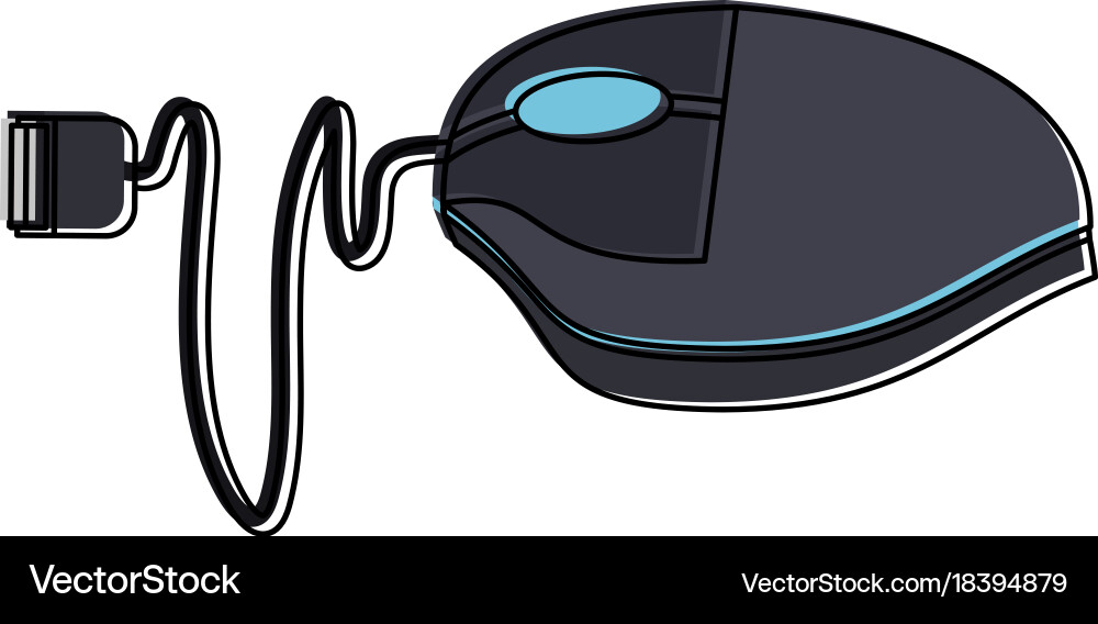 Mouse computer icon image Vector Image