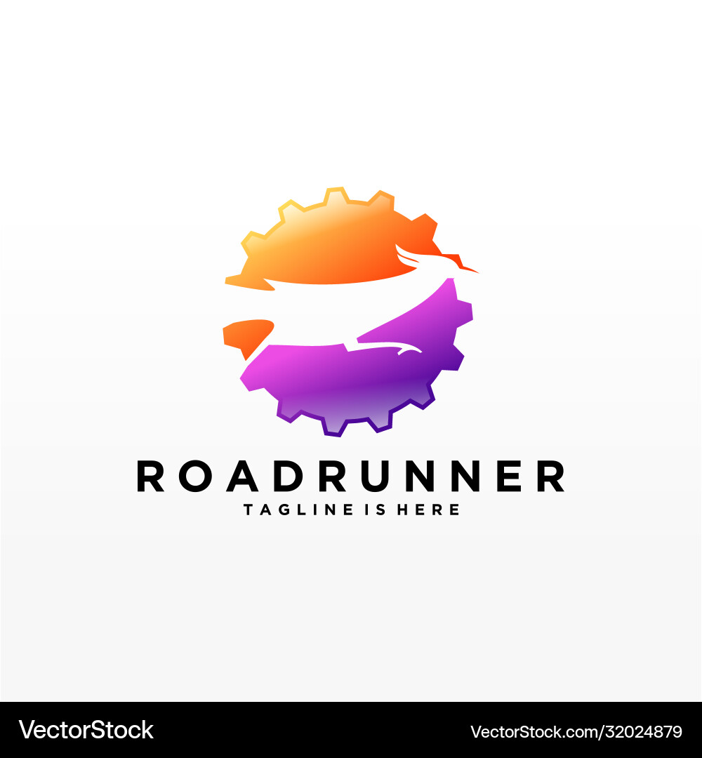 Roadrunner bird abstract minimal simple geometric Roadrunner bird abstract minimal simple geometric vector image