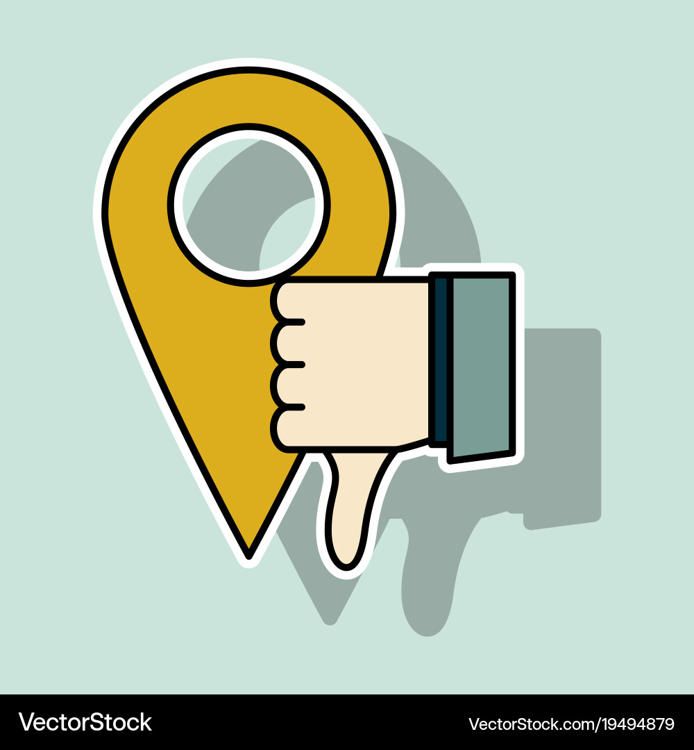 Unlike icon sticker web pointer in eps 10 vector image