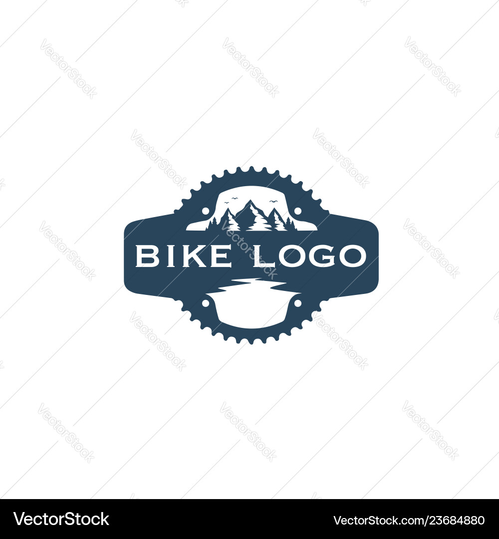 Bike Logo - Cycling Emblem Vector Image