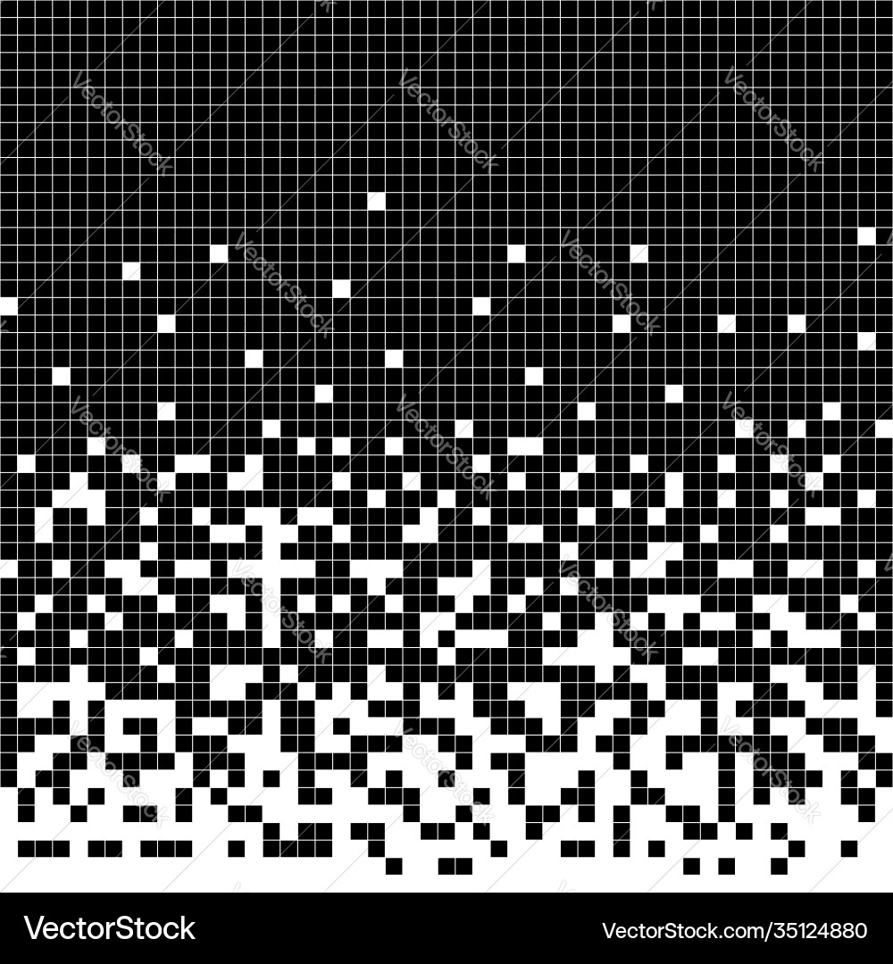 Dissolved filled square dotted pattern Dissolved filled square dotted pattern vector image