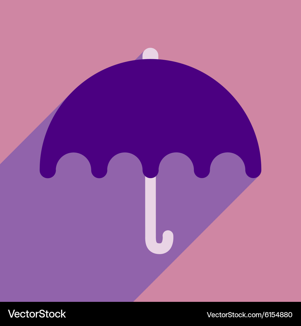 Flat with shadow icon and mobile application vector image