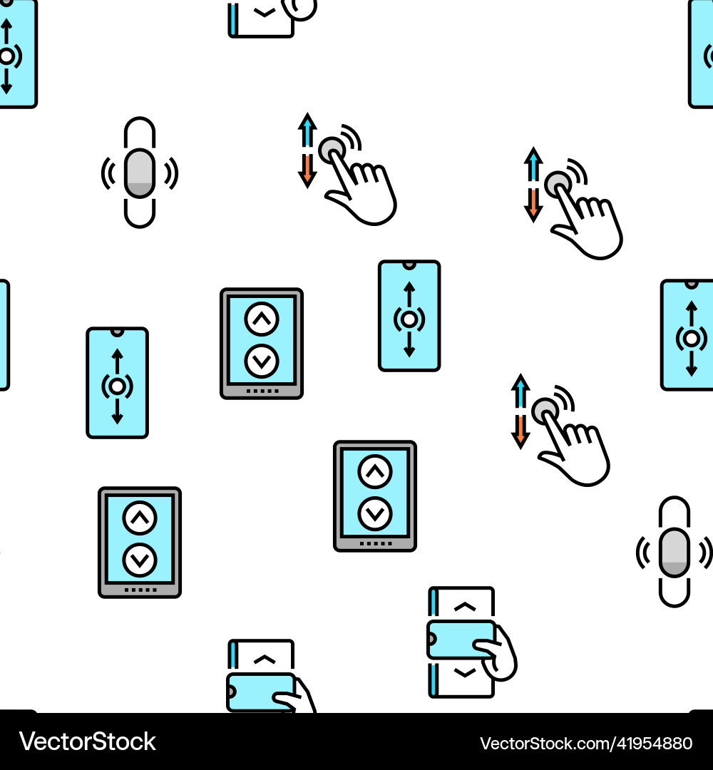 Scroll computer mouse cursor seamless Scroll computer mouse cursor seamless vector image