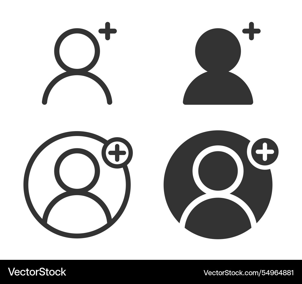 Add a new user profile login or access authenticat Add a new user profile login or access authenticat vector image