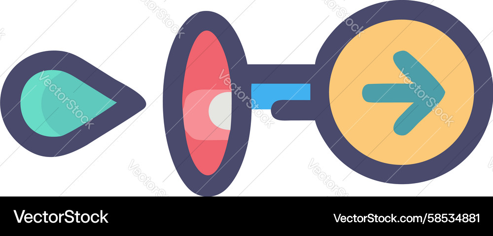 Data Flow Icons - Streamlines Vector Image