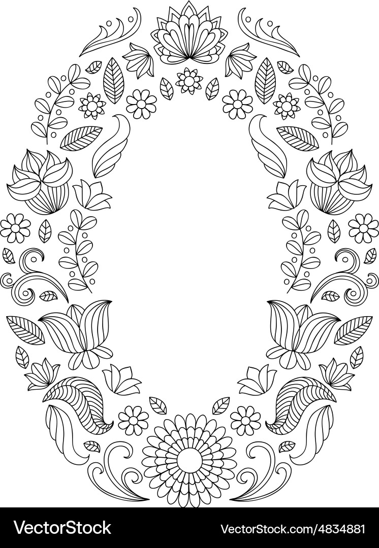 Decorative pattern design vector image