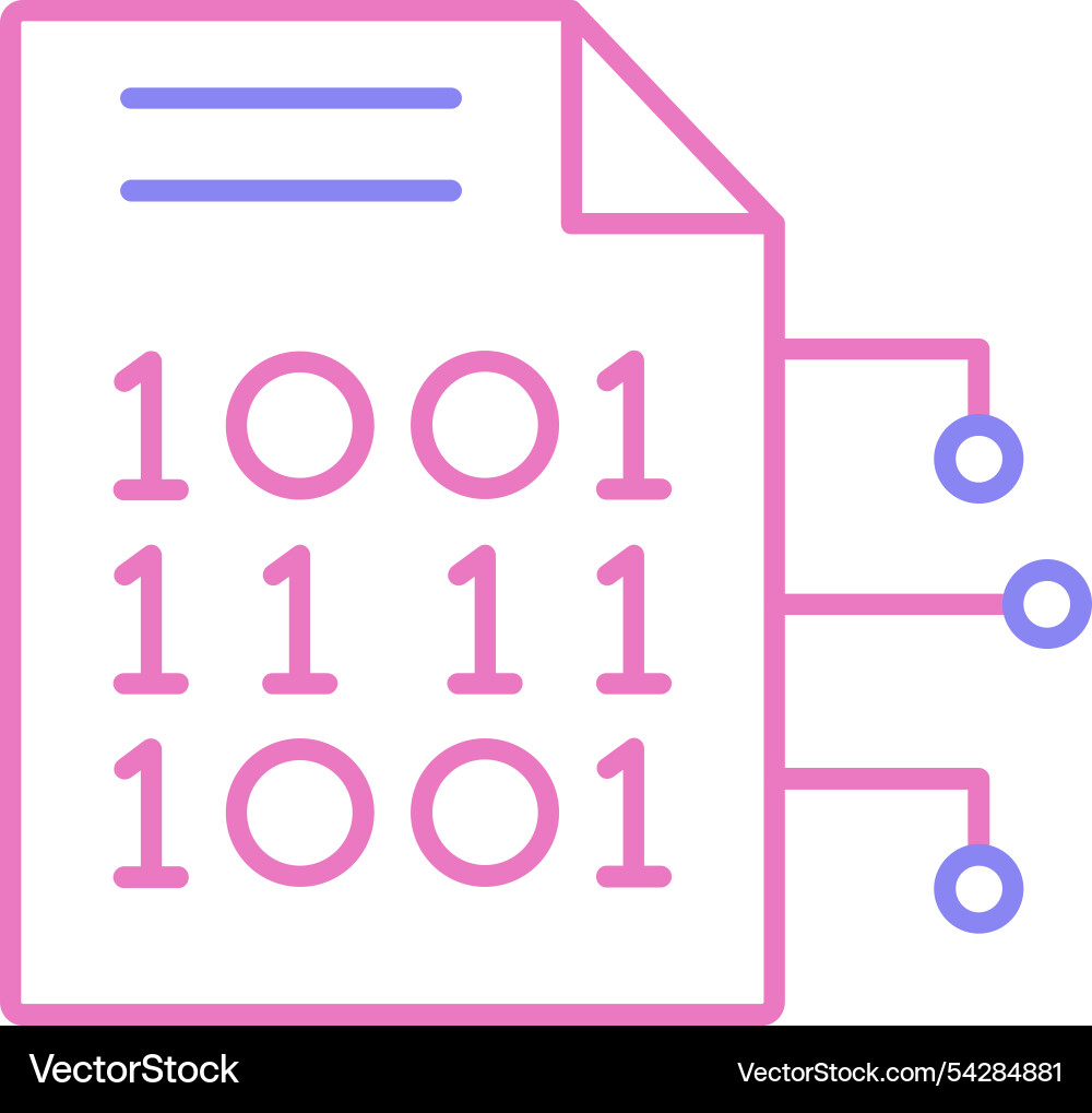 Encryption data vector image