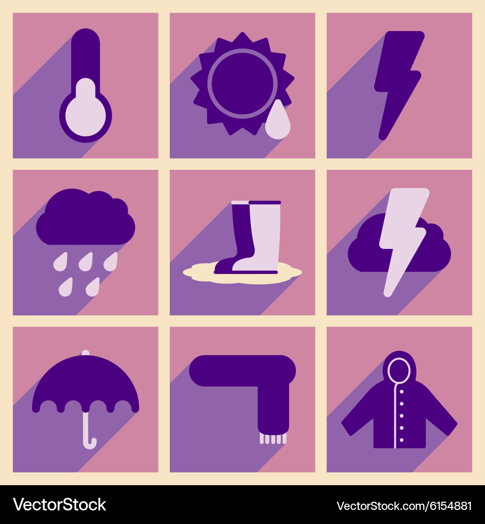 Flat with shadow concept and mobile application vector image