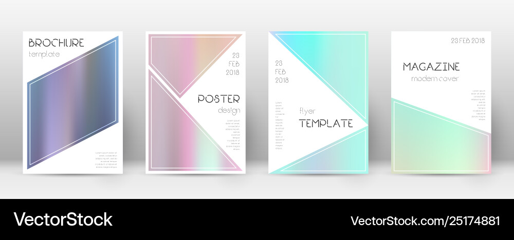 Flyer layout triangle appealing template for broc Flyer layout triangle appealing template for broc Vector Image