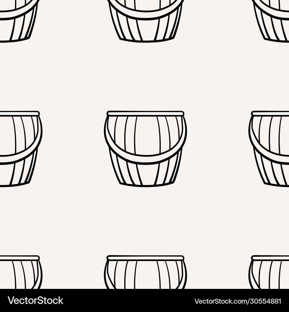 Outline style stripped buckets pattern Outline style stripped buckets pattern Vector Image