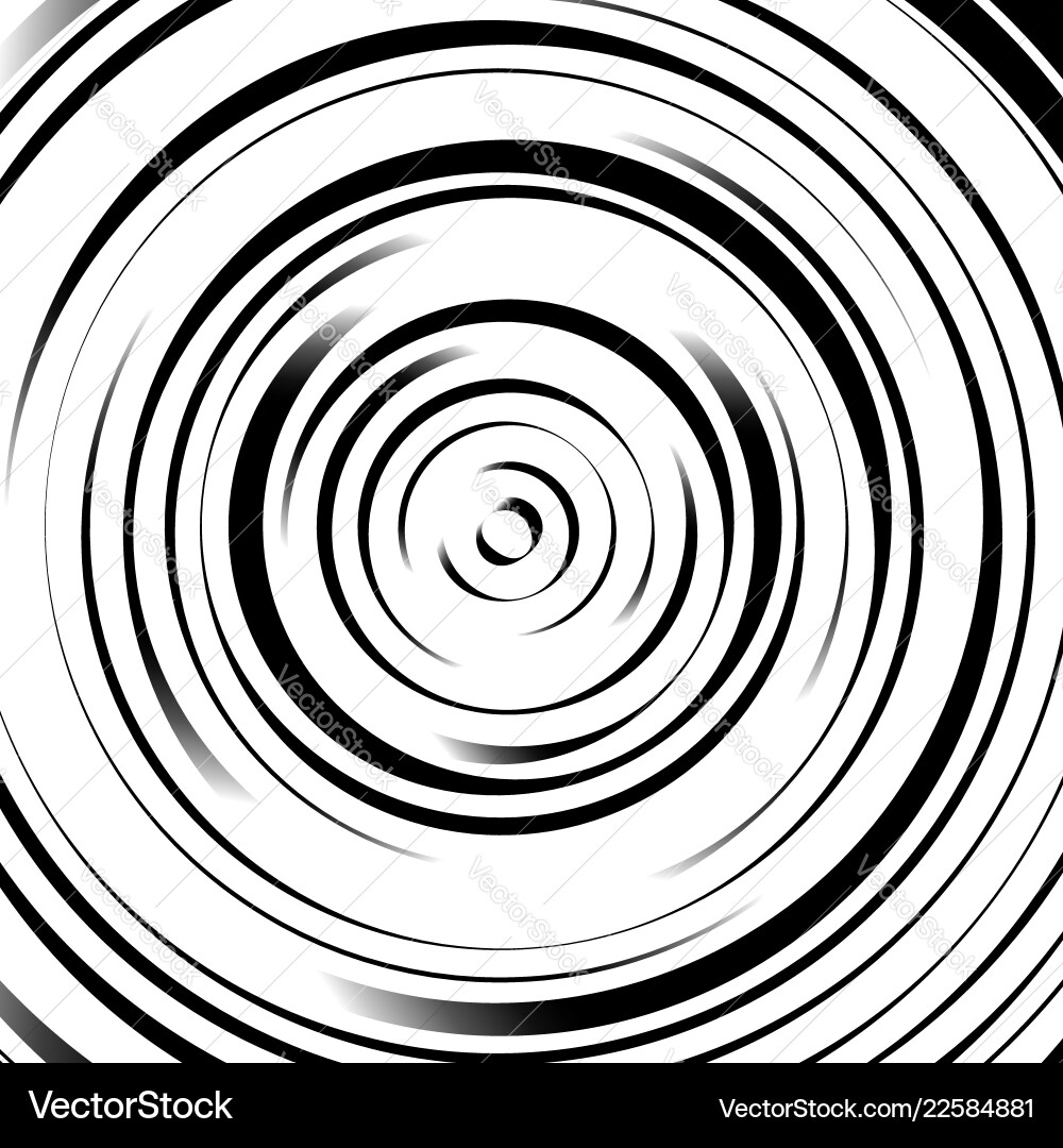 Radial concentric circles with irregular dynamic Radial concentric circles with irregular dynamic vector image