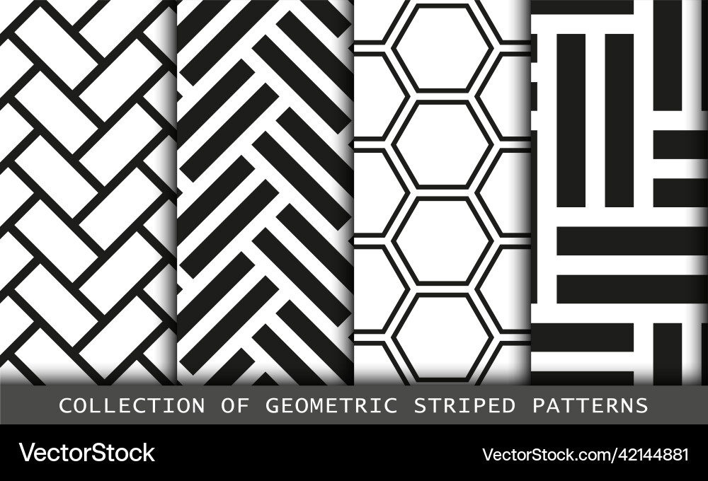 Set of tiled seamless patterns collection Set of tiled seamless patterns collection vector image