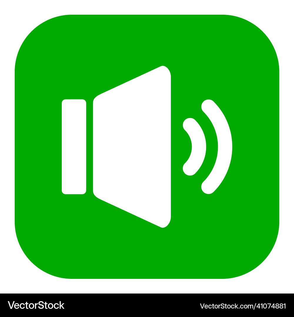 Speaker and app icon Vector Image