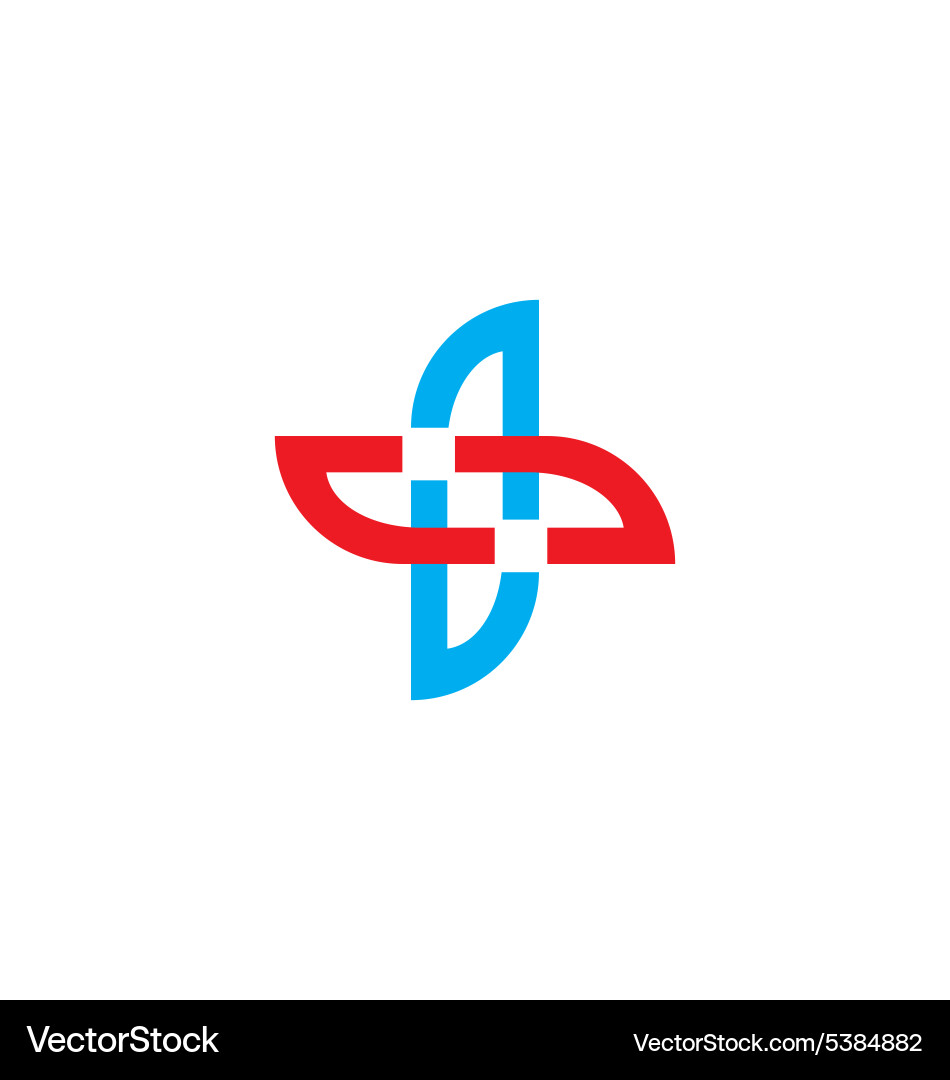 Abstract Circle Logo - Connection & Unity Vector Image