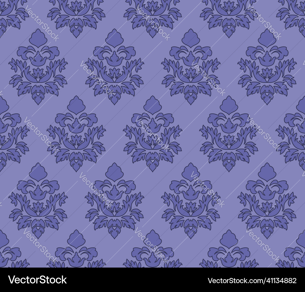 Damask seamless pattern Vector Image