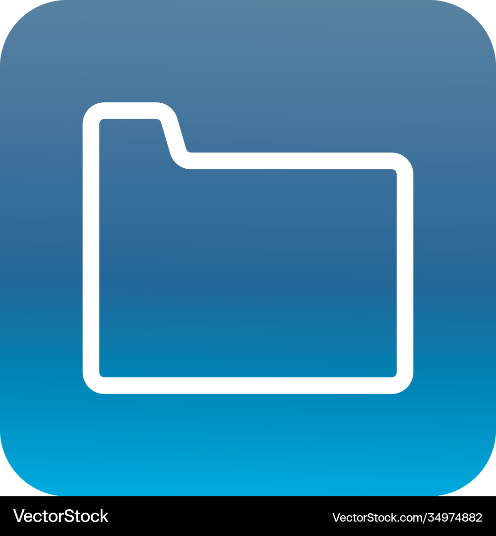 Folder file document block gradient style icon vector image