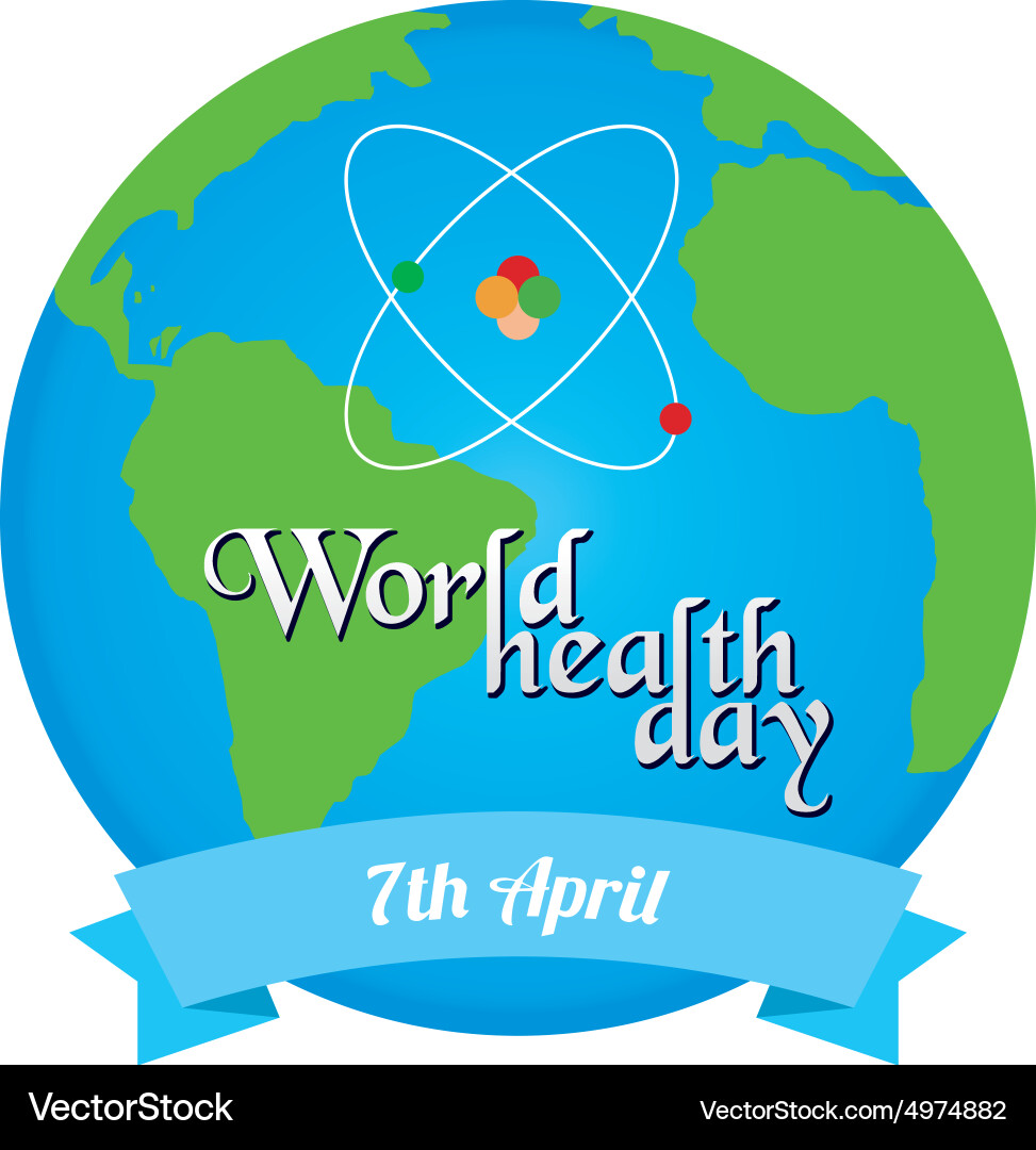 Isolated label with text and elements for world vector image