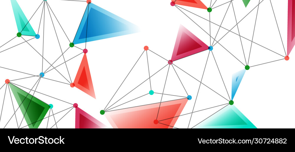 Line points connections triangular technology Line points connections triangular technology Vector Image