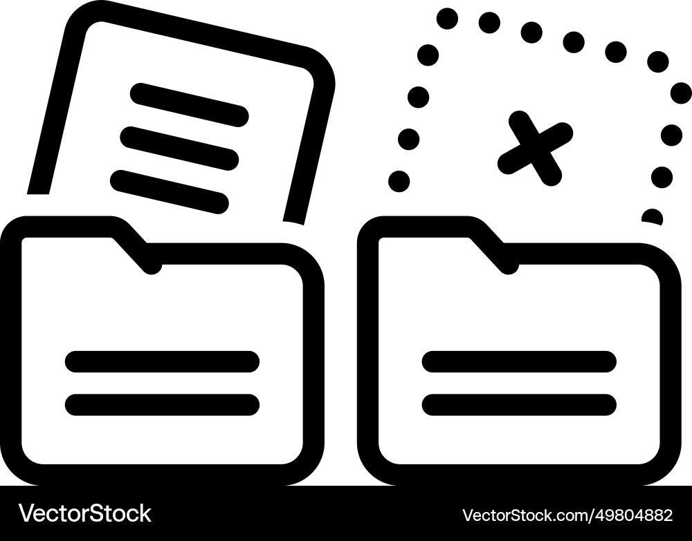 Missing data vector image