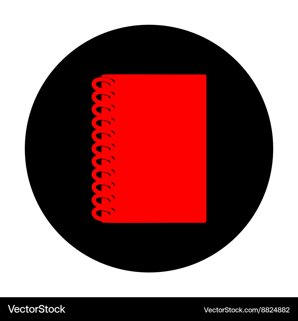 Notebook simple icon vector image