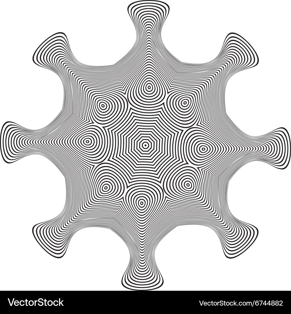 Optical abstract element Vector Image