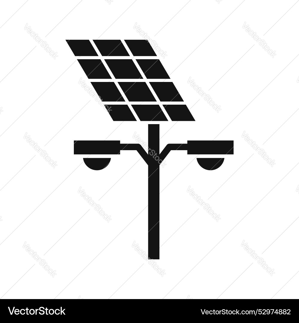 Solar Strassenlampe Symbol auf weißem Hintergrund Solar Strassenlampe Symbol auf weißem Hintergrund vektorbild