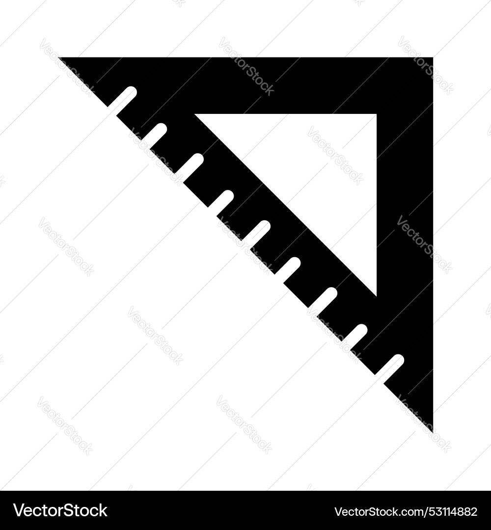 Triangular ruler design ready for premium use Vector Image