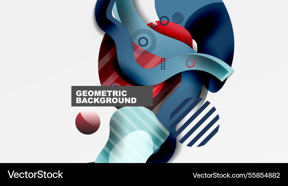 Vibrant abstract background overlapping shapes Vibrant abstract background overlapping shapes vector image