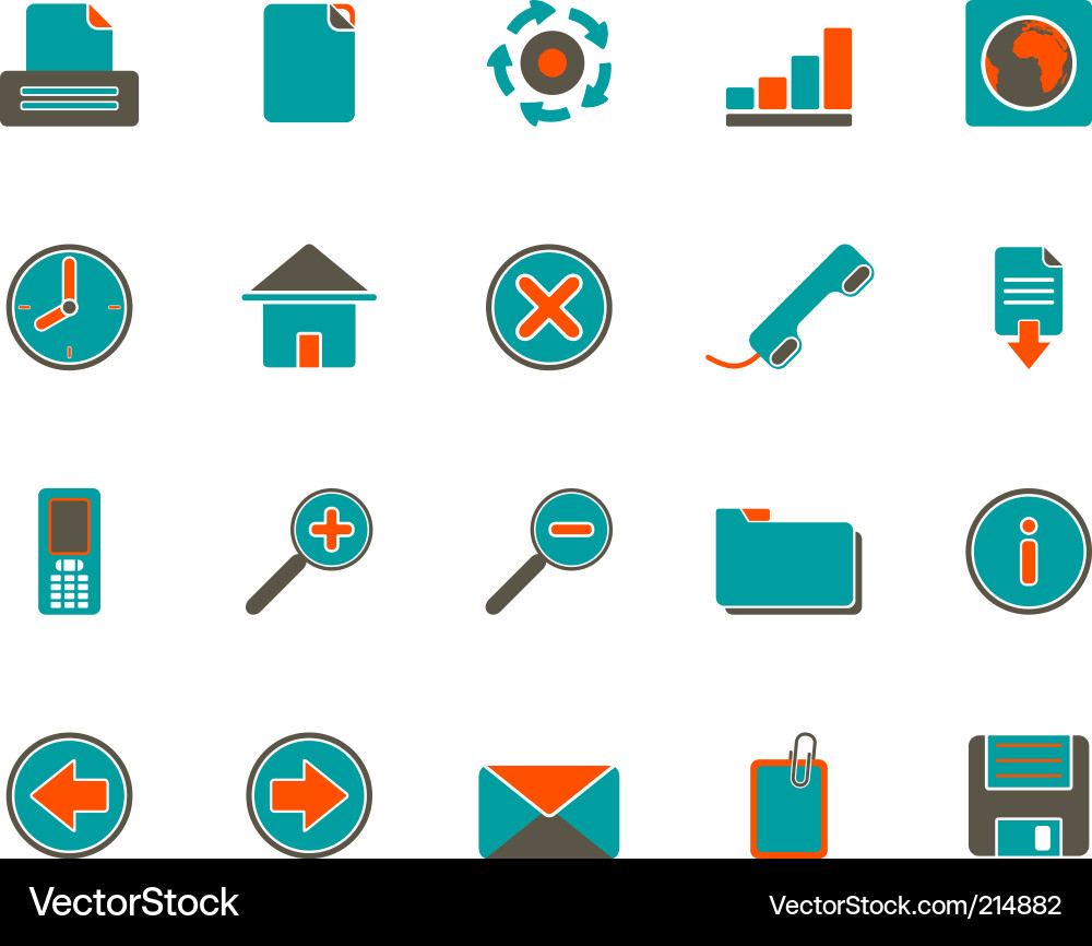 Web icons Vector Image