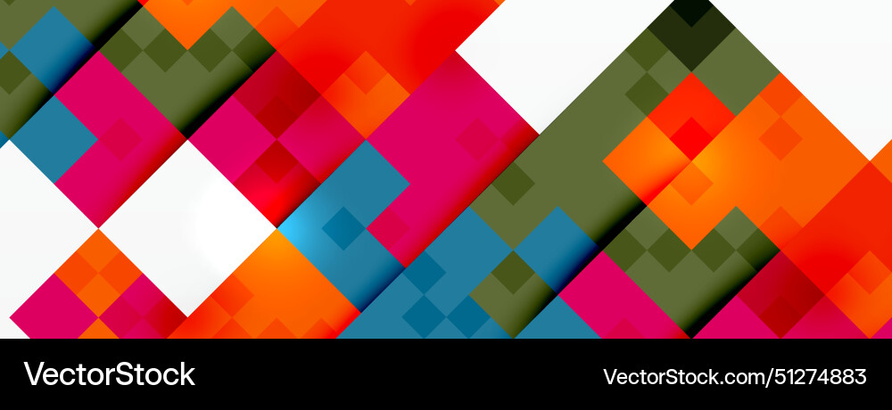 A colorful background with geometric pattern Vector Image