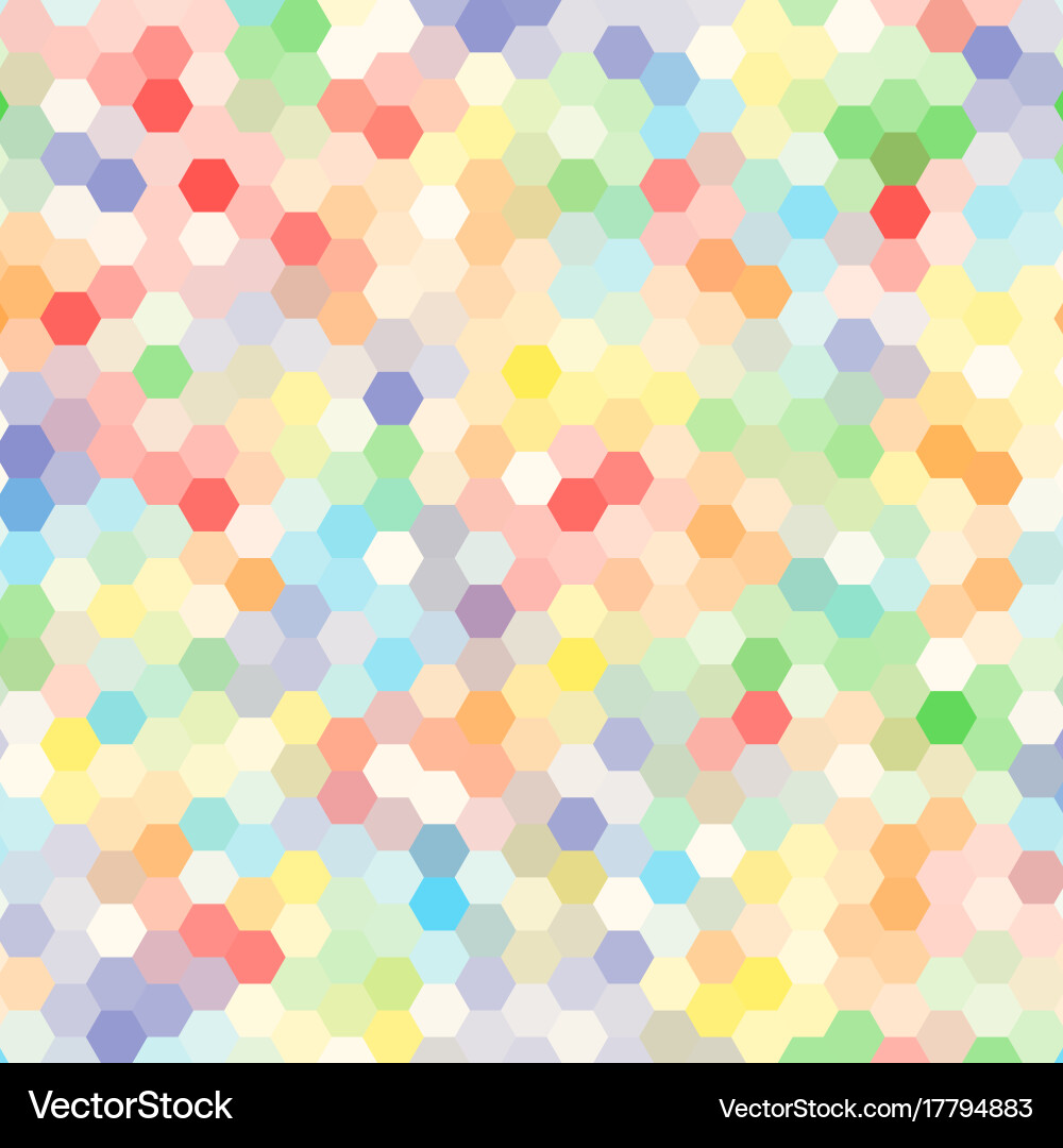 Abstract colorful background of hexagons Vector Image