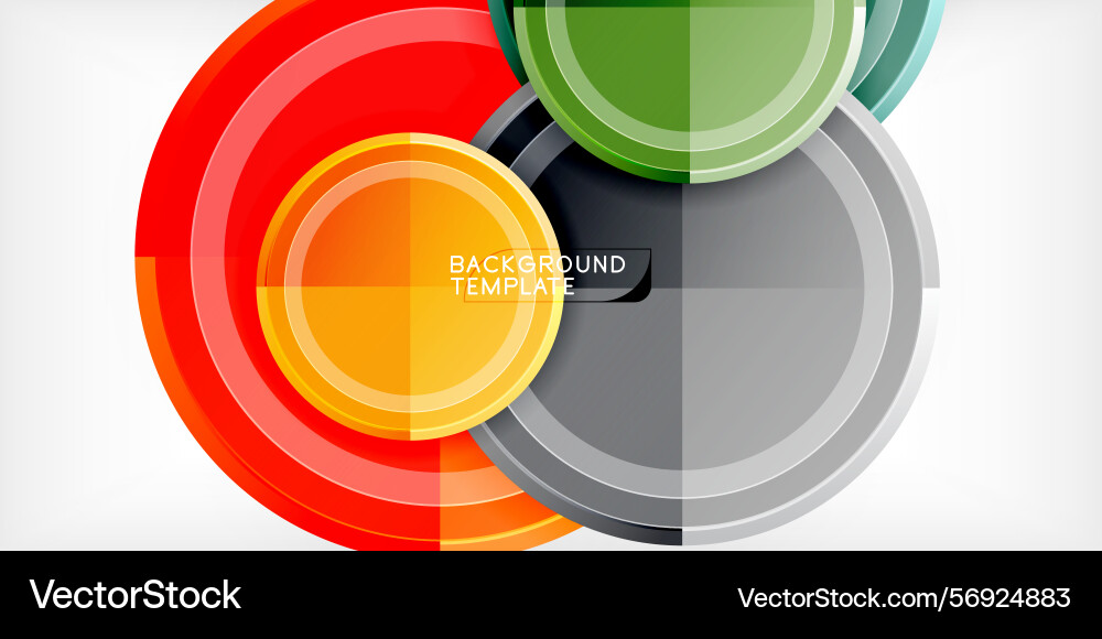 Abstract design features overlapping circles Abstract design features overlapping circles vector image