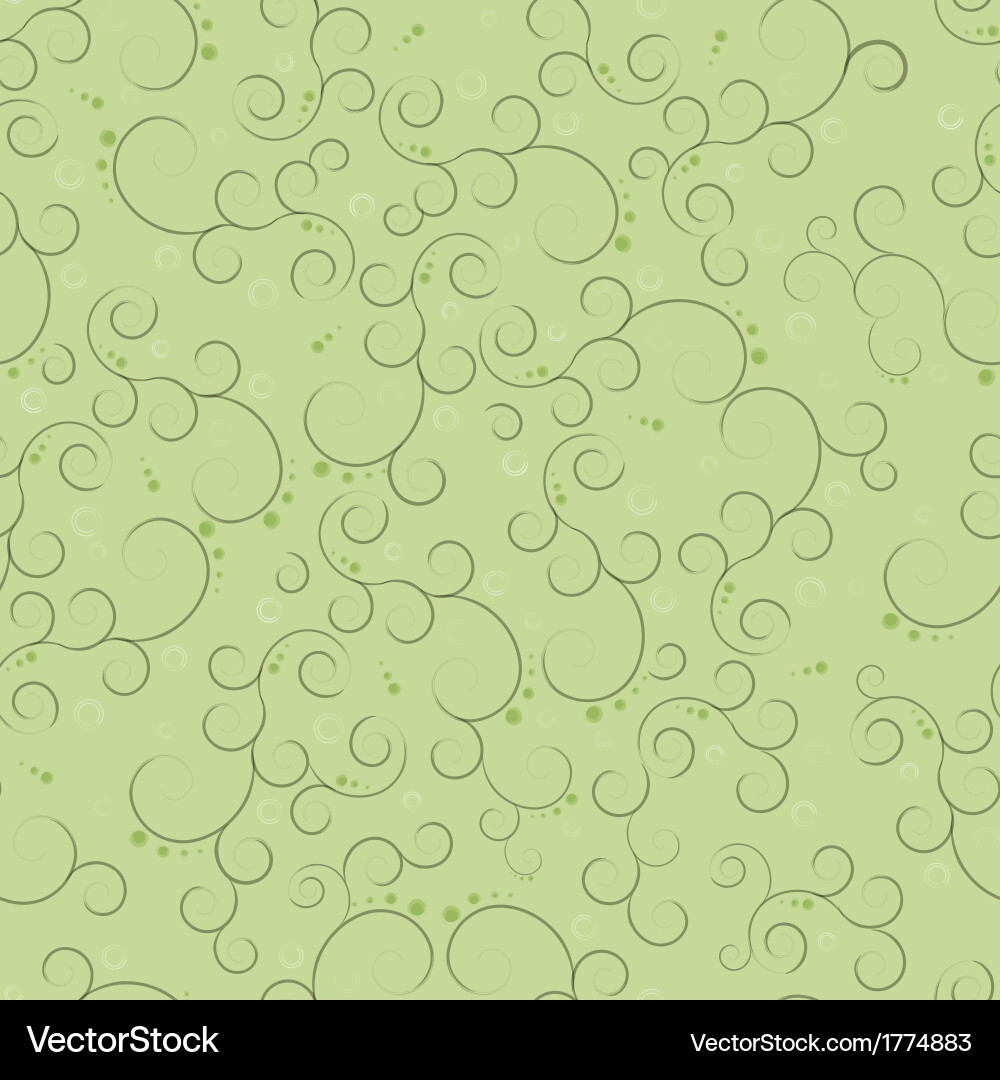 Abstract seamless background with curls vector image
